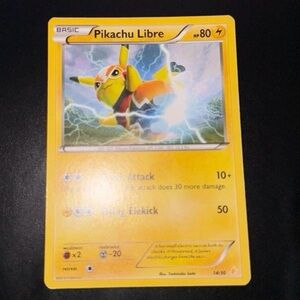 Pikachu Libre XY Trainer kit 30/30 Rare year 2016 Reverse art Holofoil NM